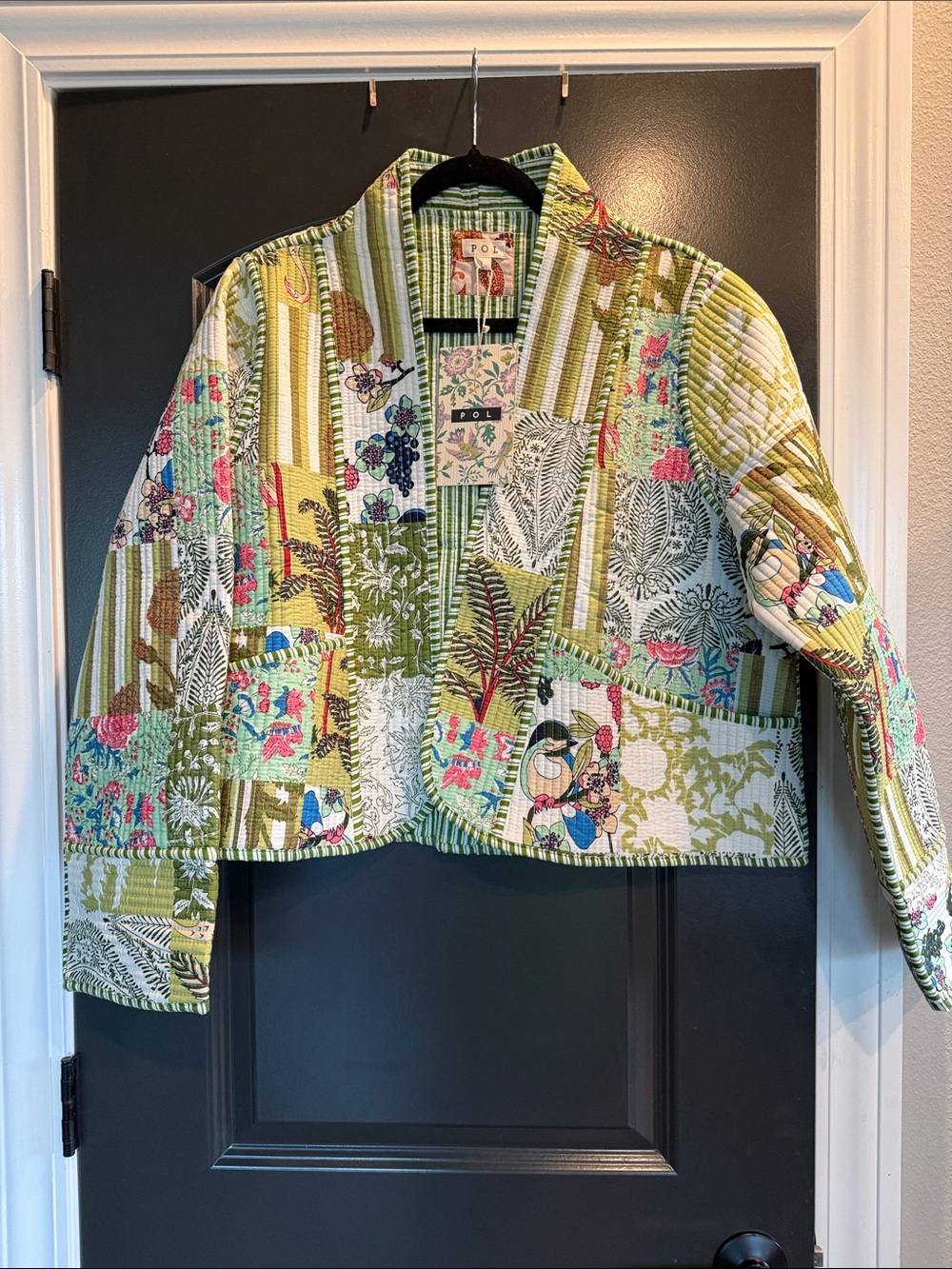 POL Quilted Kantha style cardigan